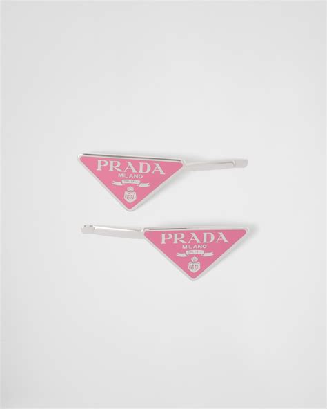 prada haarspange rosa|prada hair clips.